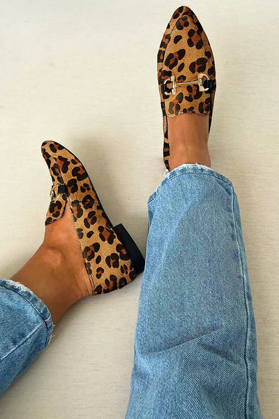 Bianca | Leopard Print Loafers