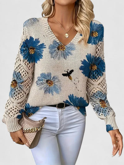 Aurélie | Elegant Floral Sweater
