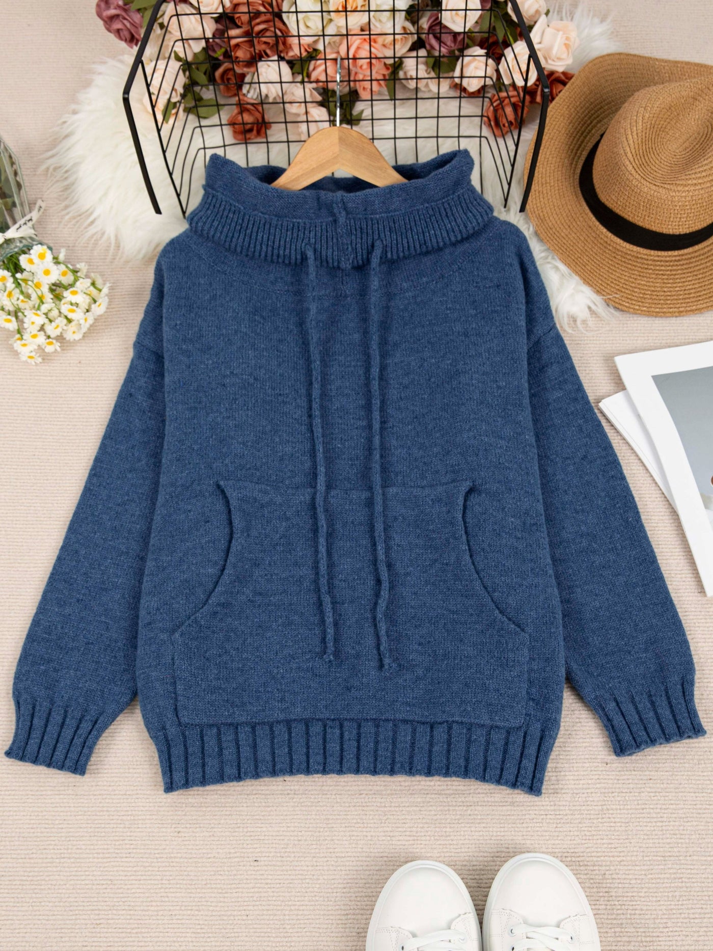 Zelina | Long Sleeve Sweater With Pocket