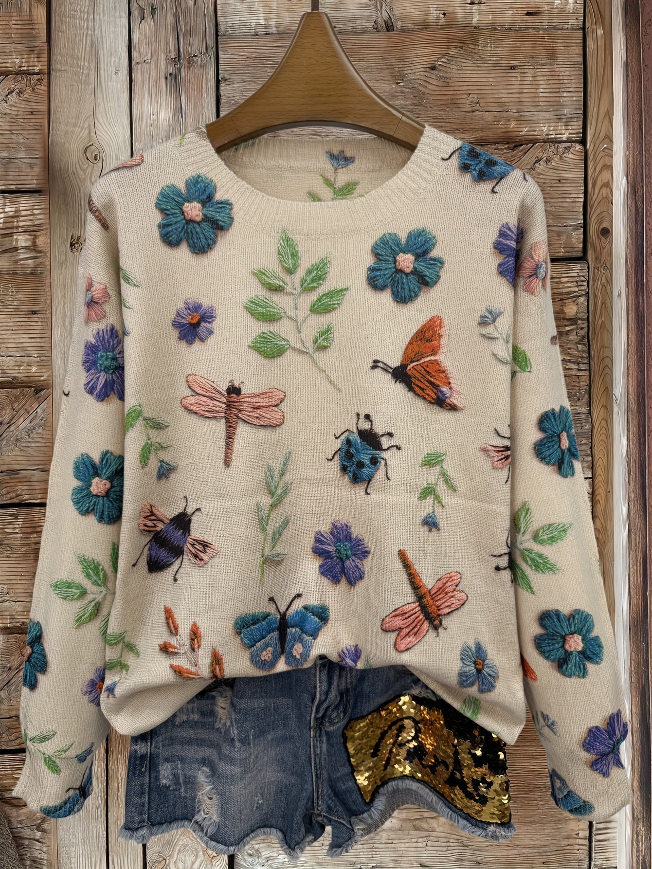 Dorenda | Long Sleeve Knitted Sweater