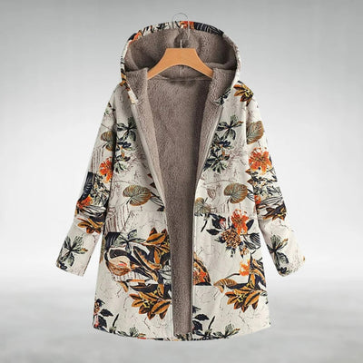 Elena | Stylish Floral Fleece Jacket