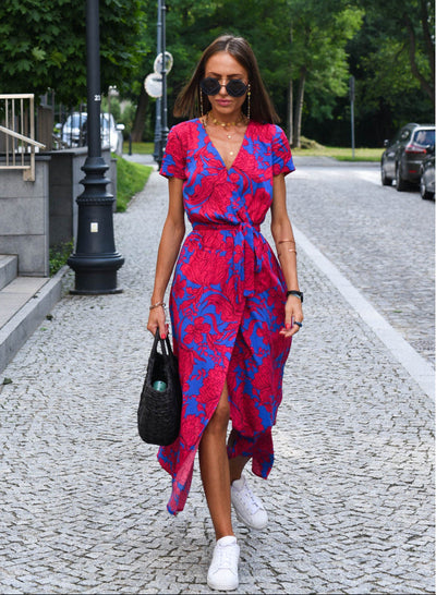 Aureza | Soft Bloom Wrap Dress