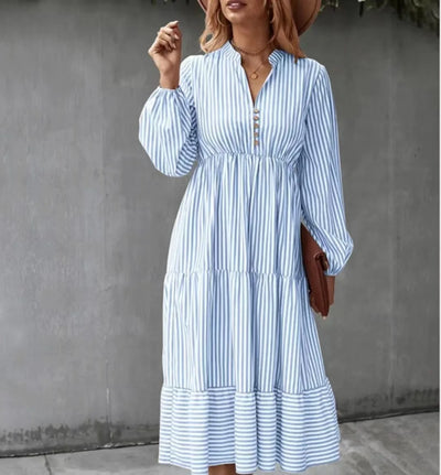 Kaitlyn | Retro Stripe Maxi Dress