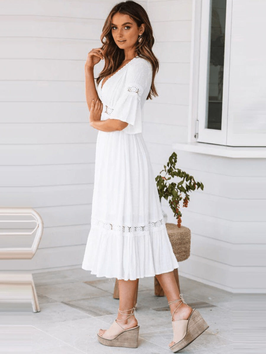 Clea | Effortless White Dress