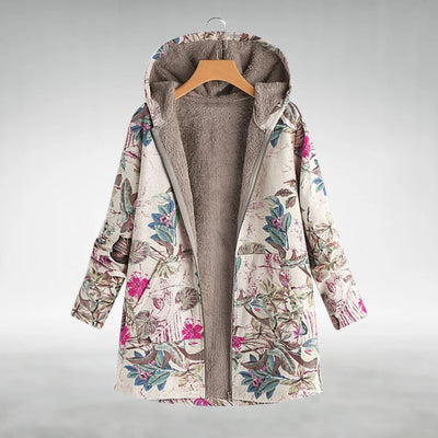 Elena | Stylish Floral Fleece Jacket