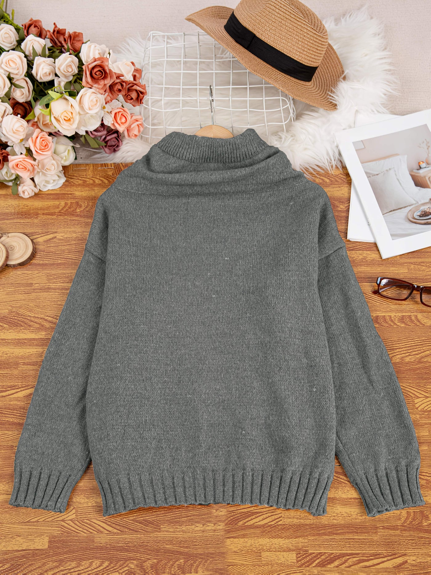 Zelina | Long Sleeve Sweater With Pocket