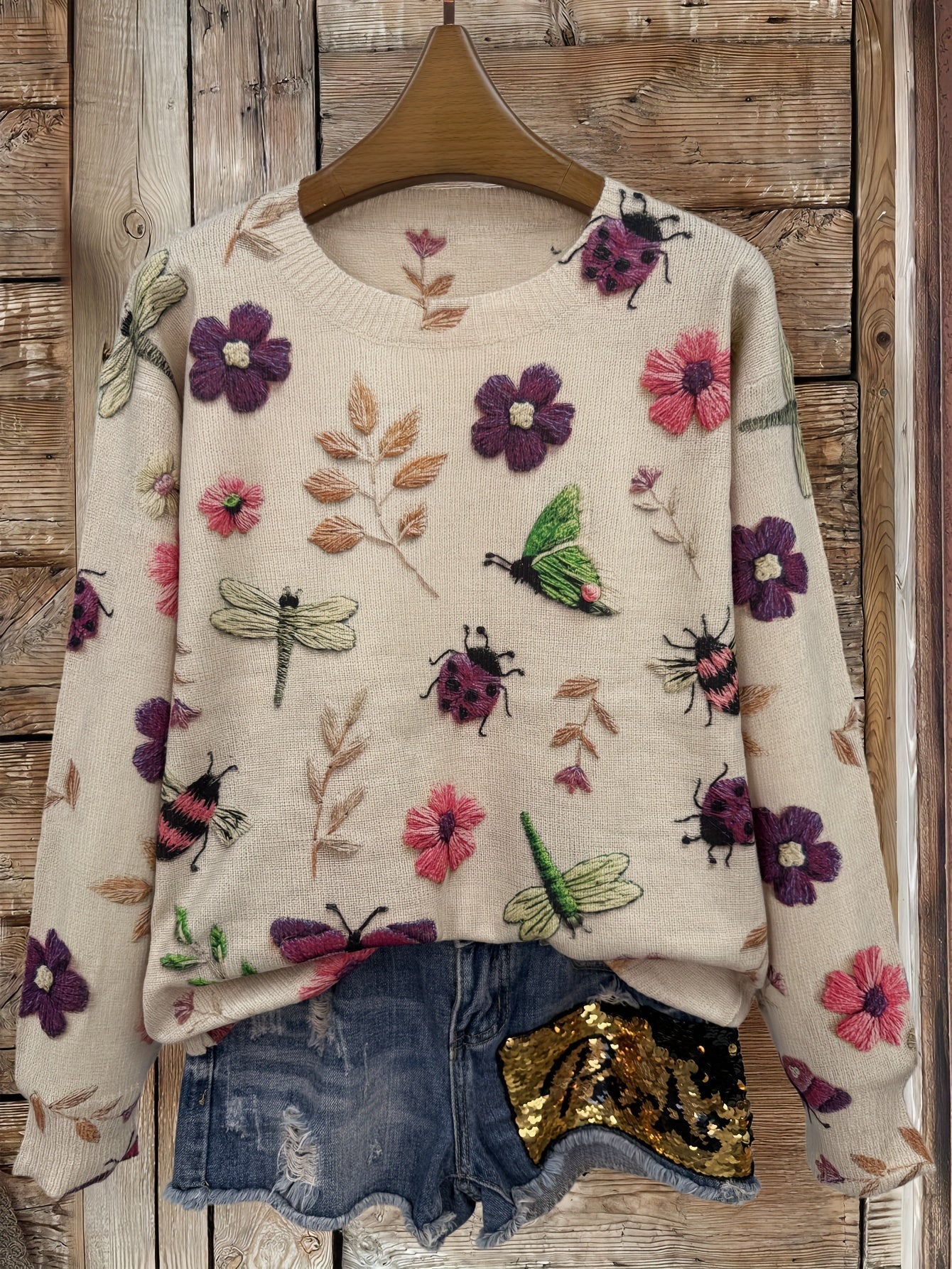 Dorenda | Long Sleeve Knitted Sweater