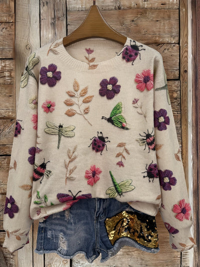 Dorenda | Long Sleeve Knitted Sweater